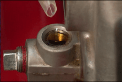 Air compressor oil drain valve